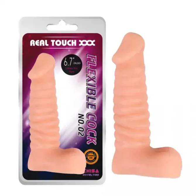 Dildo Chisa Novelties Flexible Cock No. 2, 17 cm, svetle kožne barve