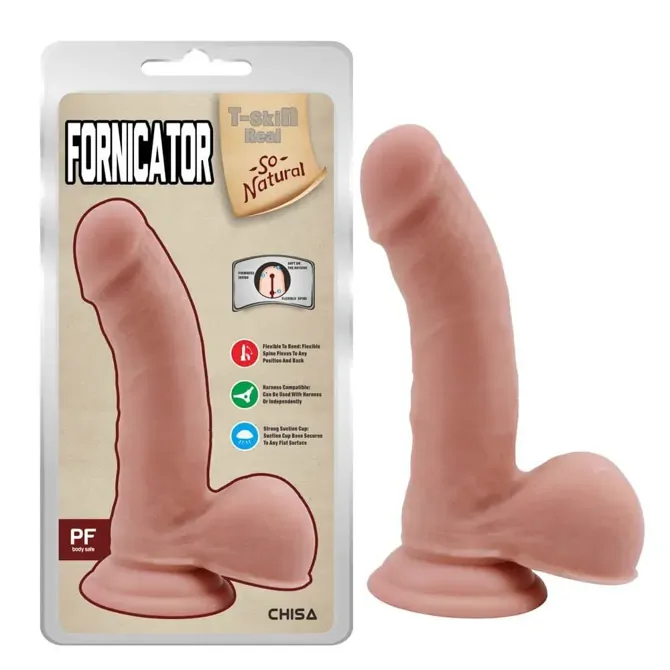 Dildo Chisa Fornicator Flesh, 19 cm