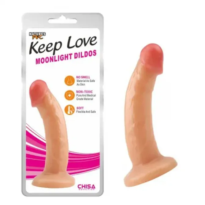 Dildo Chisa Novelties Moonlight, 18,5 cm, svetle kožne barve