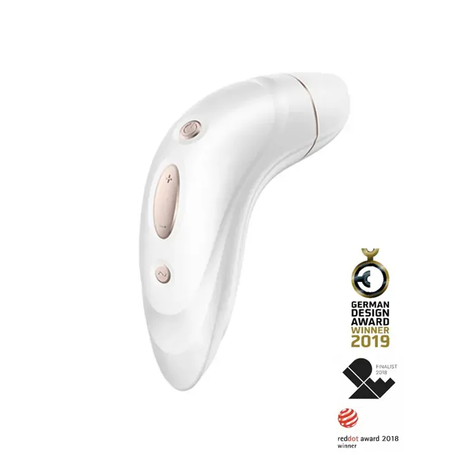 Klitoralni stimulator Satisfyer Pro Plus Vibration, USB-polnjenje, bel