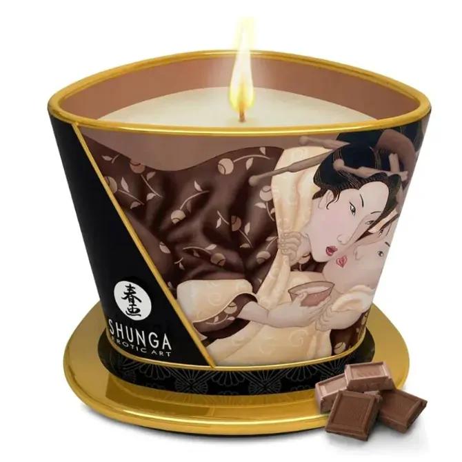 Masažna sveča Shunga Romance, čokolada