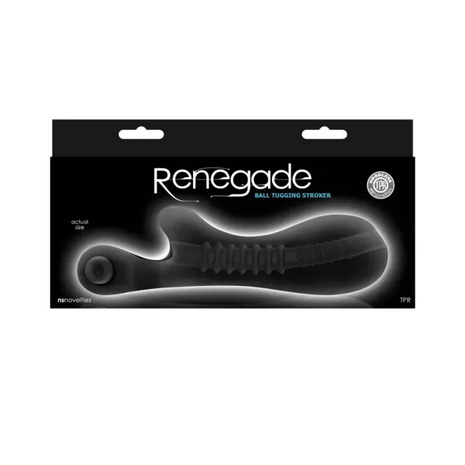 Masturbator NS Novelties Renegade Ball Tugging Stroker, 8,2 cm, vibracijski, 3 x LR44