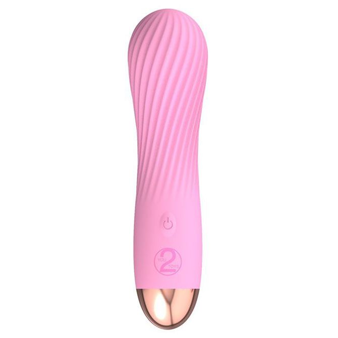 Mini vibrator Cuties 2.0, USB-polnjenje, roza