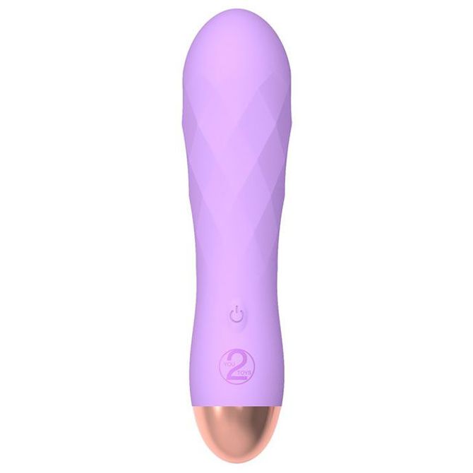 Mini vibrator Cuties 2.0, USB-polnjenje, vijoličen