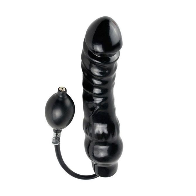 Napihljiv dildo Fetish Fantasy Extreme Inflatable Ass Blaster, 25 cm, črn