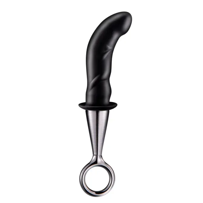 STIMULATOR PROSTATE NMC Silicone With Handle 4''