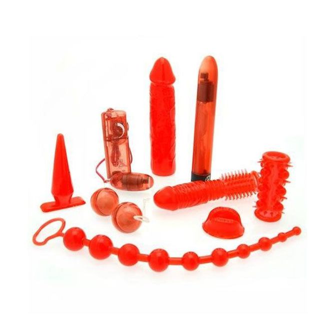Vibracijski set You2Toys Red Roses, 9 kosov, rdeče barve