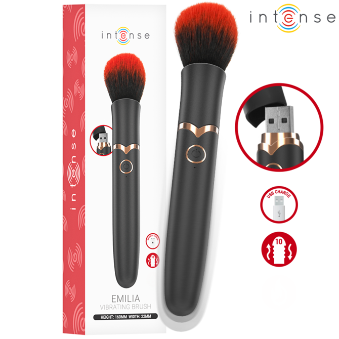 VIBRATOR Intense Emilia Vibrating Brush - 10 vibracij