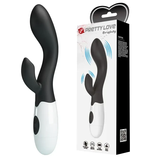 Rabbit vibrator Pretty Love Brighty, črn