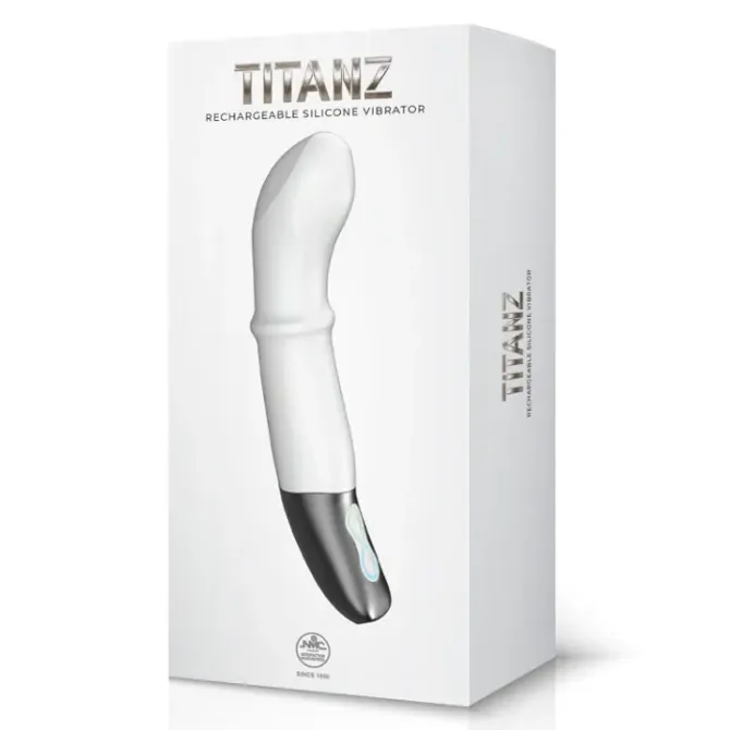 Vibrator Titanz 7 Ivory, bele barve