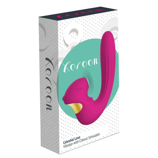 Vibrator Xocoon Celestial Love Stimulator Fuchsia, USB-polnjenje