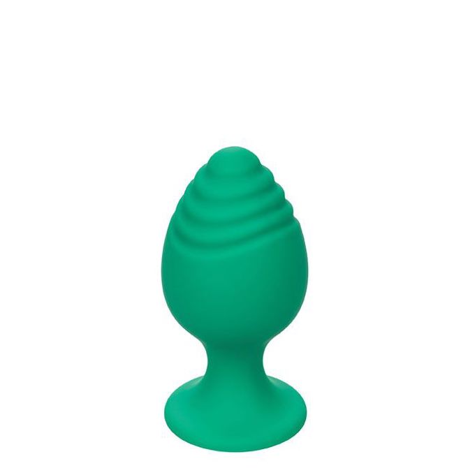 Analna čepa Calexotics Cheeky Buttplug, 100-odstotni silikon, zelene barve 4