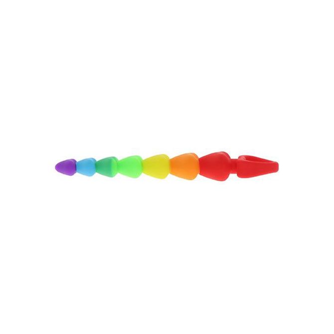 Analne kroglice Rainbow Heart Beads 4