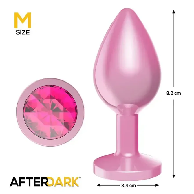 Analni čep After Dark Anodyzed, roza (M) 3