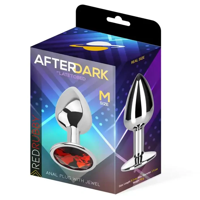 ANALNI ČEP After Dark Red Rubby (M) 2