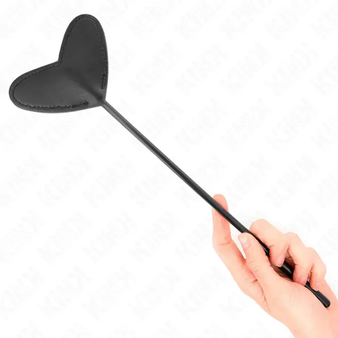 Bič Kink heart shaped, črn, 33 cm 4