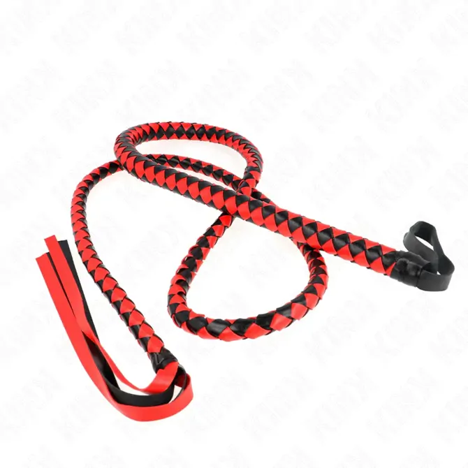 Bič Kink long red snake, 210 cm, rdeč 3