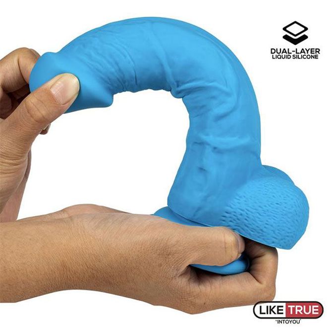 Dildo Dual Layer Silicone 8, moder 4