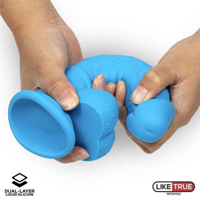 Dildo Dual Layer Silicone 8, moder 5