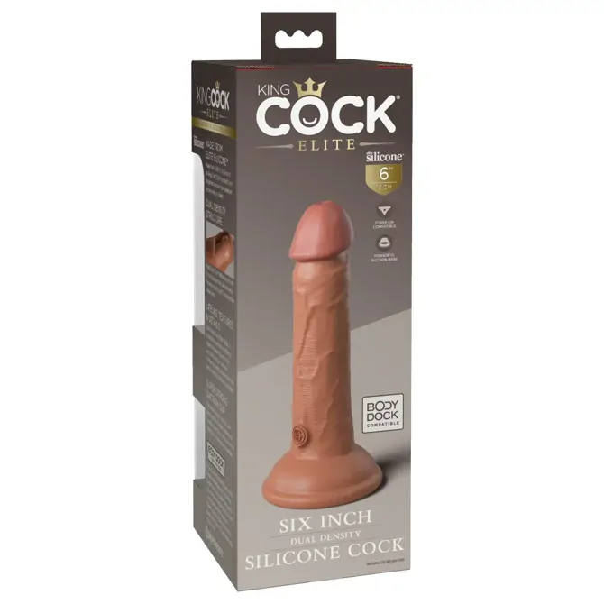 DILDO King Cock Elite Dual Density 6 Tan 6