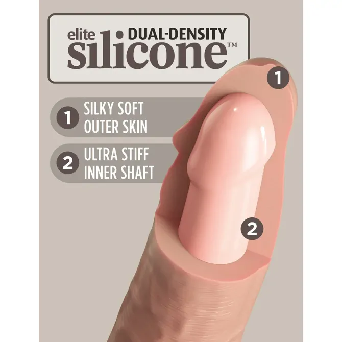 Dildo King Cock Elite Dual Density 8 Light 5