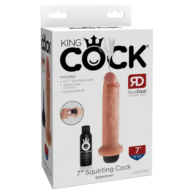Dildo King Cock Squirting 7, svetle kožne barve 3