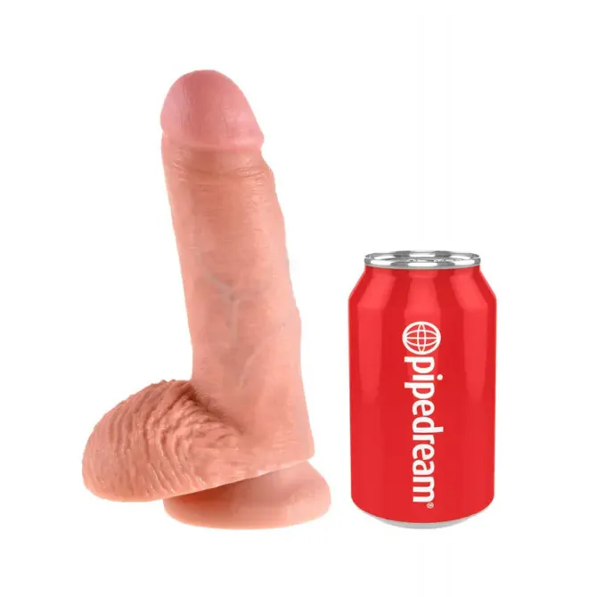 Dildo z modi King Cock 7, 17,8 cm, svetle kožne barve 2