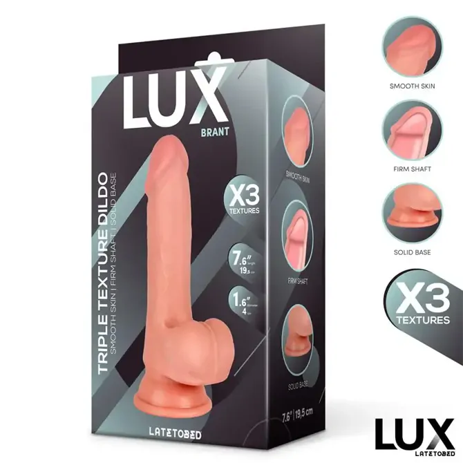 Dildo Lux Brant Triple Density, 19,5 cm 6