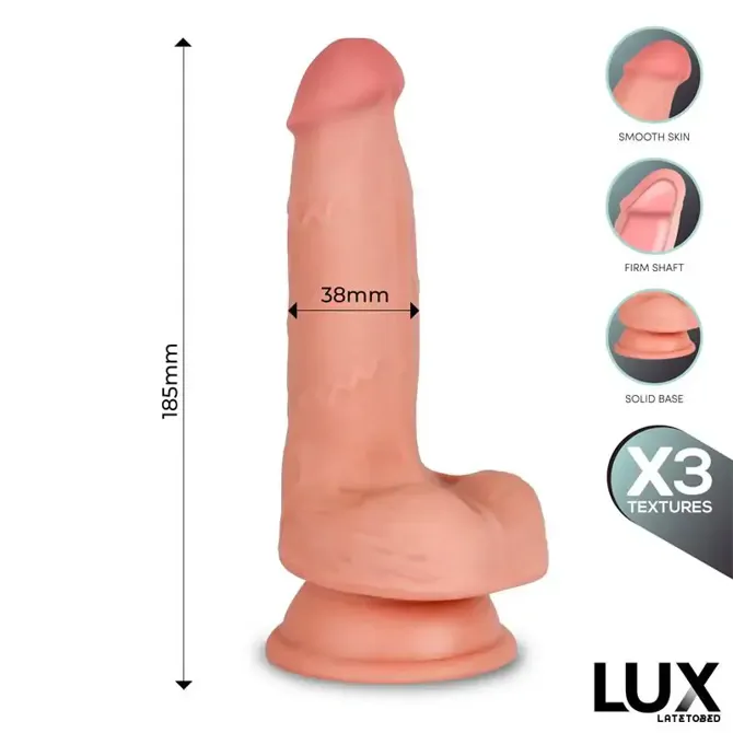 Dildo Lux Hans Triple Density, 18,5 cm 3