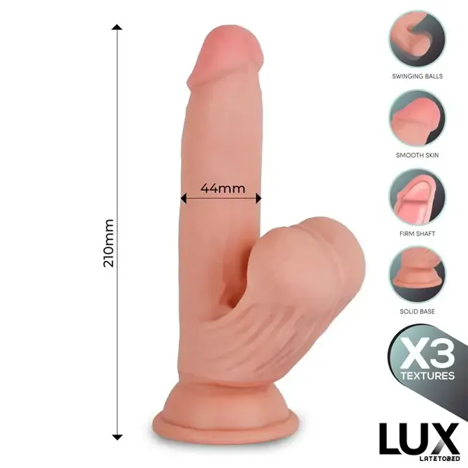 Dildo Lux Paul Tripple Density, 21 cm 6