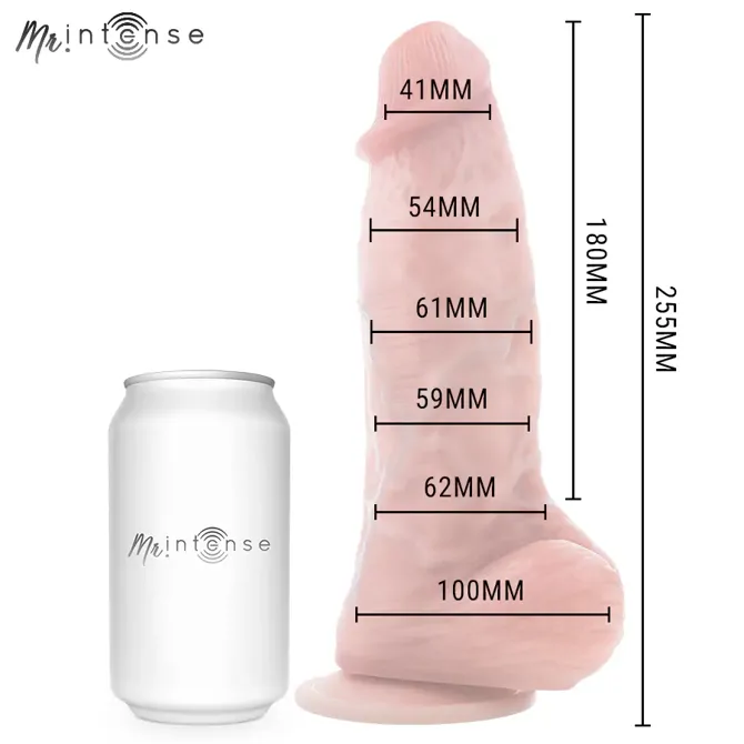Dildo Mr Intense Spencer Ultra Realistic 25,5 cm (10.04), realistično oblikovan, močno sesalno dno, silikonski material 6
