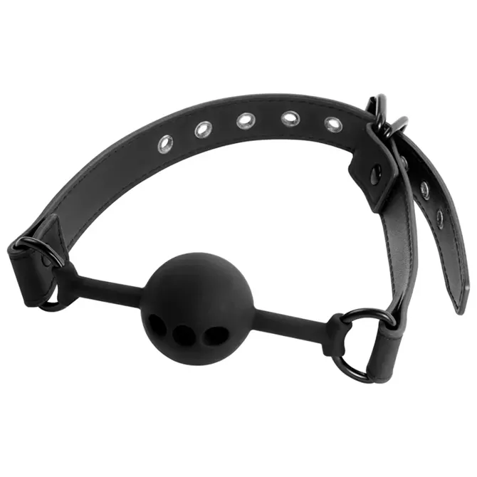GAG Fetish Submissive Bondage Breathable Silicon Black 2