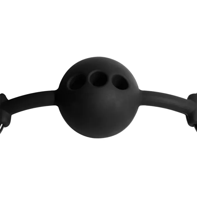 GAG Fetish Submissive Bondage Breathable Silicon Black 5