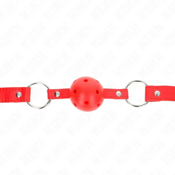 Ustni gag Kink model 1, rdeč, 4,5 cm 2