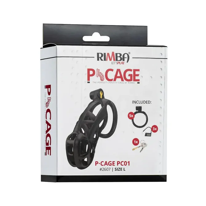 Kletka za penis Rimba P-Cage PC01 Large, črna 2