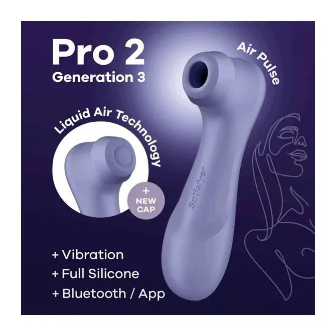 Klitoralni stimulator Satisfyer Pro 2 Gen 3 App Lilac 6
