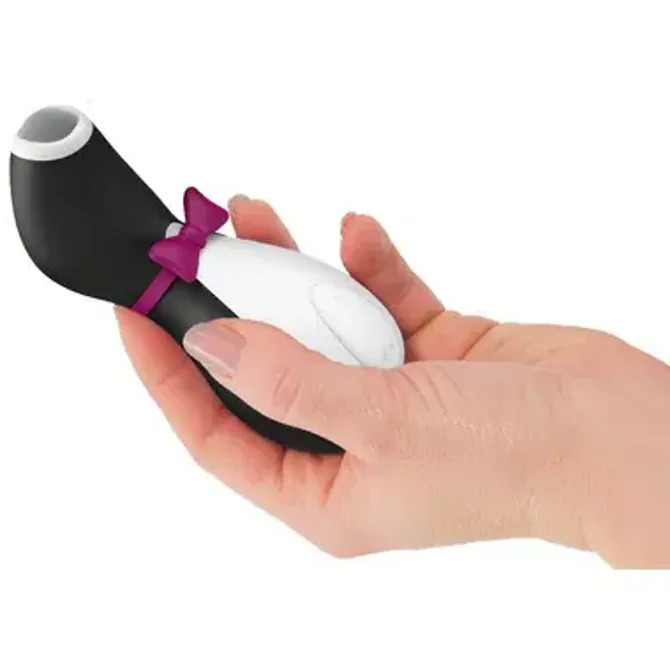 Klitoralni stimulator Satisfyer Pro Penguin, USB-polnjenje, črno-bel 2