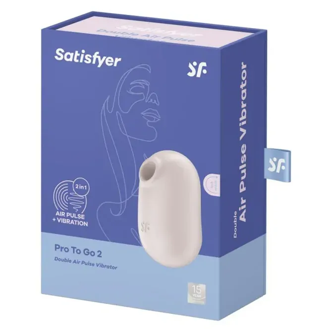 Klitoralni stimulator Satisfyer Pro To Go 2 Beige 2