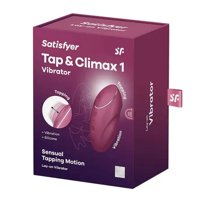 KLITORALNI STIMULATOR Satisfyer Tap & Climax 1 Red 2