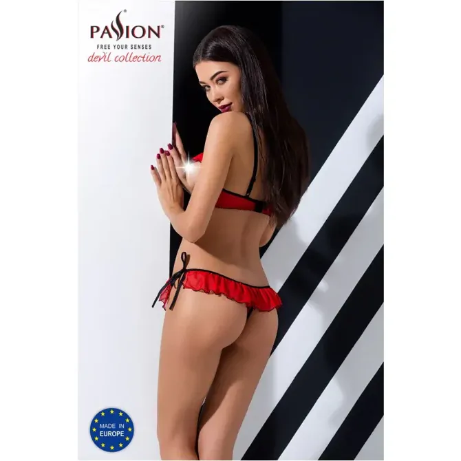 Komplet Passion Cherry, rdeč  2
