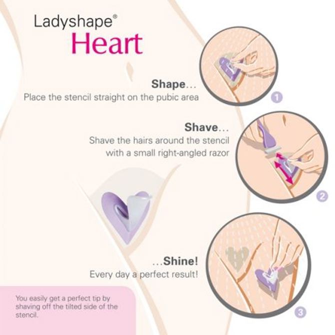 KOMPLET ZA OBLIKOVANJE FRIZURE Ladyshape (srce) 3