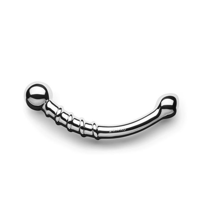 Kovinski dildo Le Wand Bow, 17,8 cm, srebrne barve 3