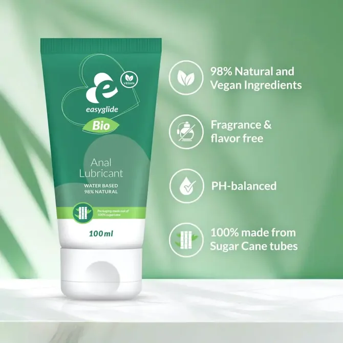 Analni lubrikant Easyglide Bio & Natural, na vodni osnovi, 100 ml 2