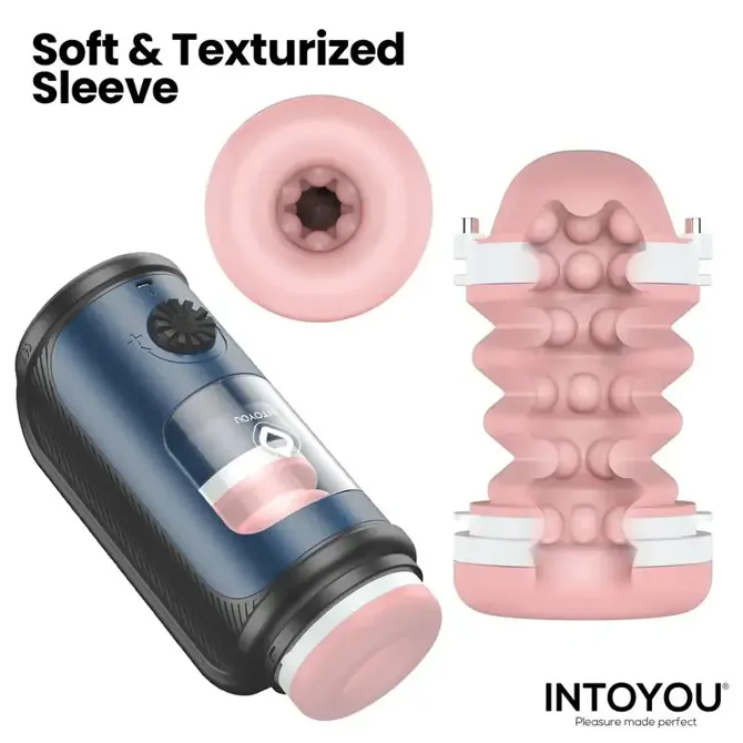 Masturbator Intoyou Tenkro Heated & Thrusting, 22 cm, ABS in TPE, 5 načinov potiskanja, nastavljiva hitrost, ogrevanje 5