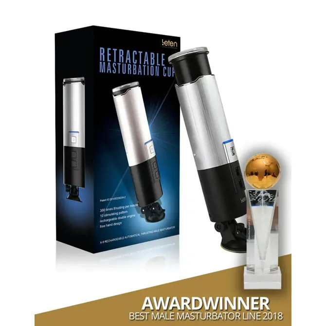 Masturbator Leten X-9, vibracijski, USB-polnjenje, 24,2 cm 3
