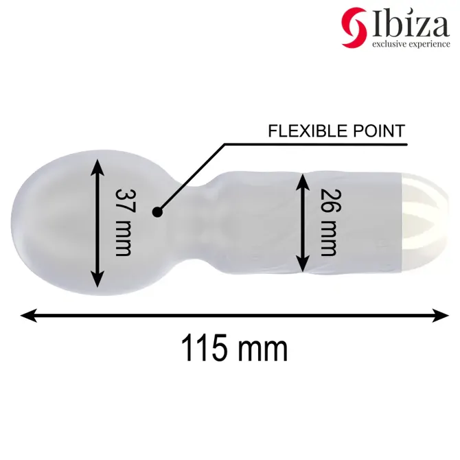 Mini masažer Ibiza Pocket Wand, črn 4