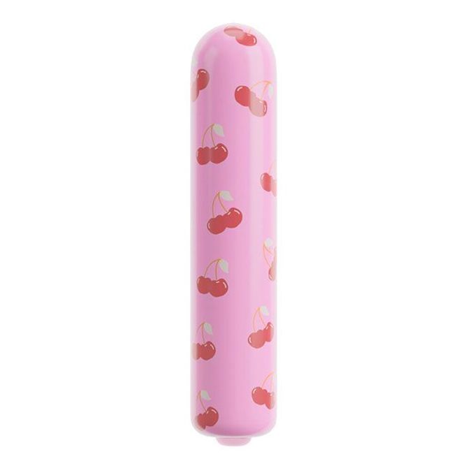 Mini vibrator Beau Cœur Cherry, 10 načinov vibracij, češnjev dizajn 2