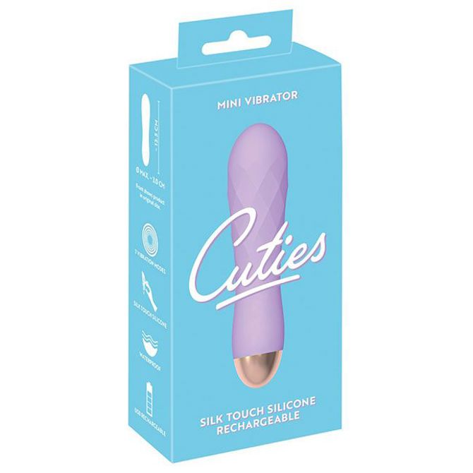 Mini vibrator Cuties 2.0, USB-polnjenje, vijoličen 4