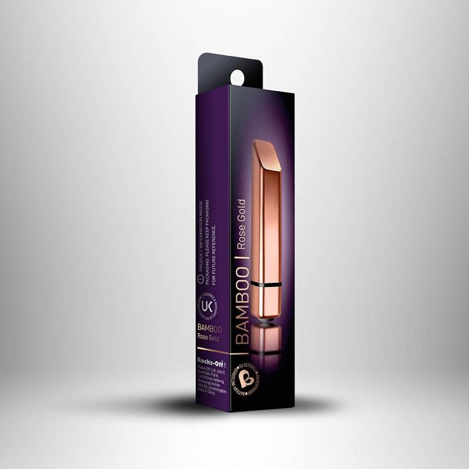 Mini vibrator Rocks-Off Bamboo Rose Gold 2