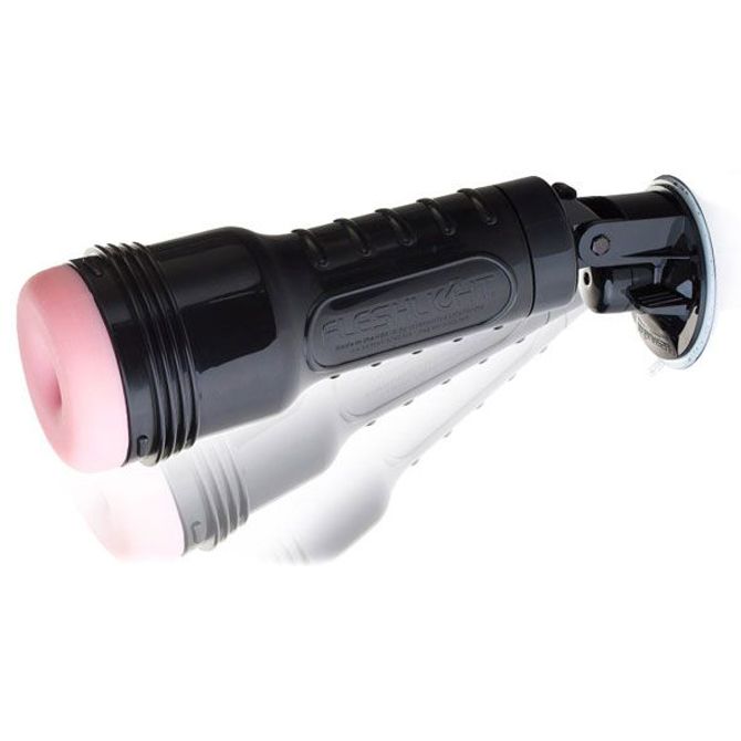 Vakuumski nastavek za masturbatorje Fleshlight Shower Mount, črn 2